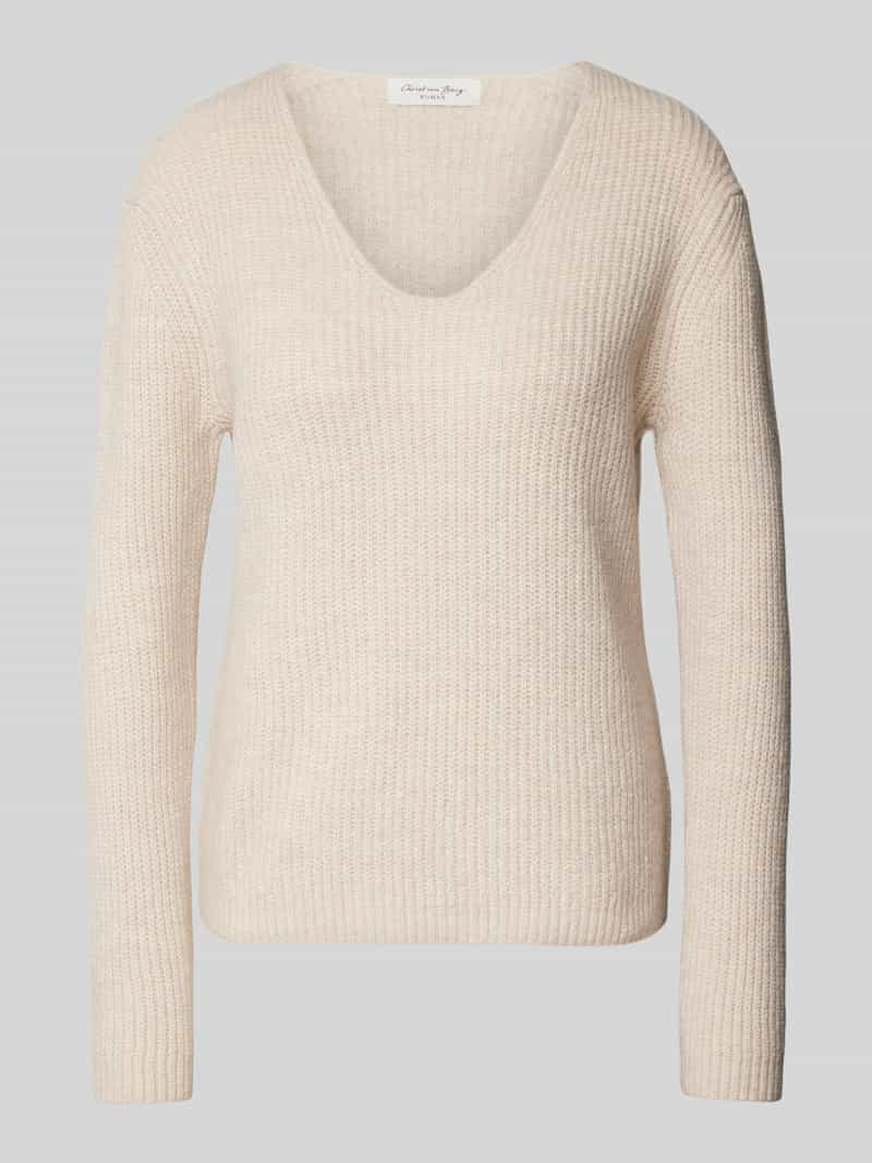 Christian Berg Woman Gebreide pullover met V-hals