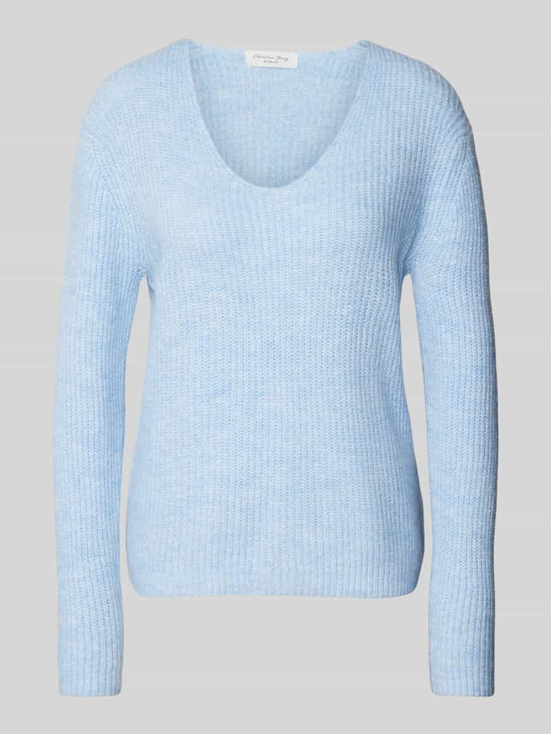 Christian Berg Woman Gebreide pullover met V-hals