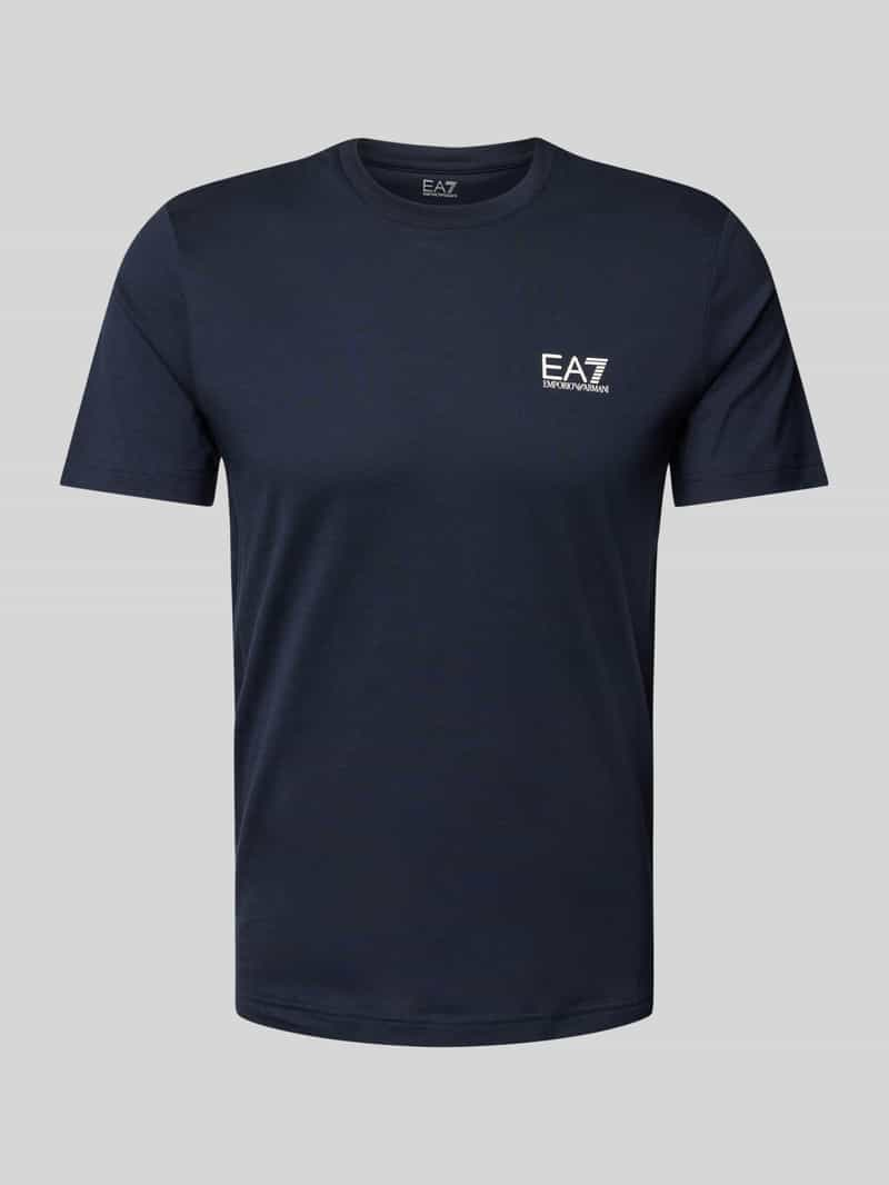 EA7 Emporio Armani T-shirt van puur katoen, model 'TRAIN CORE'