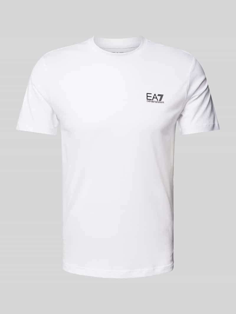 EA7 Emporio Armani T-shirt van puur katoen, model 'TRAIN CORE'