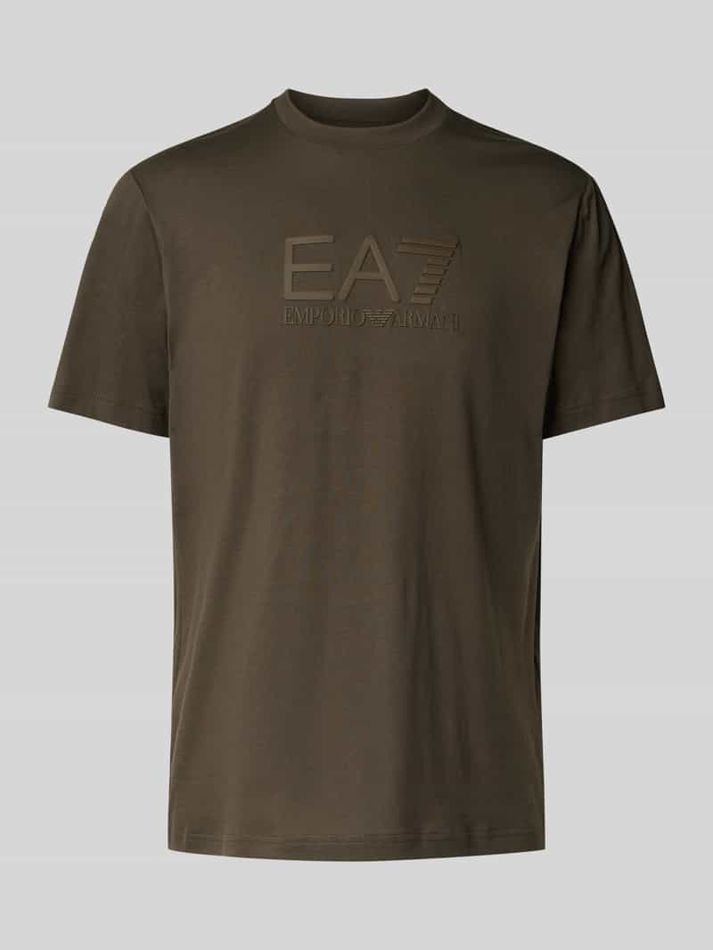 EA7 Emporio Armani T-shirt met labelprint