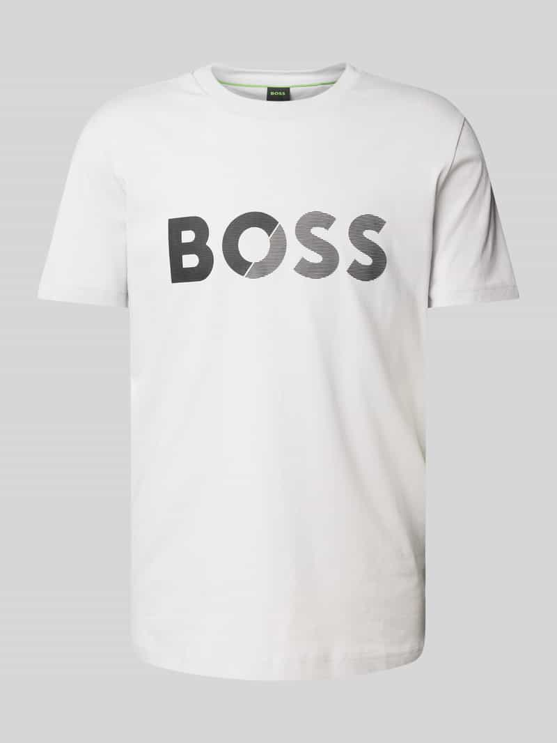 BOSS Green T-shirt met labelprint