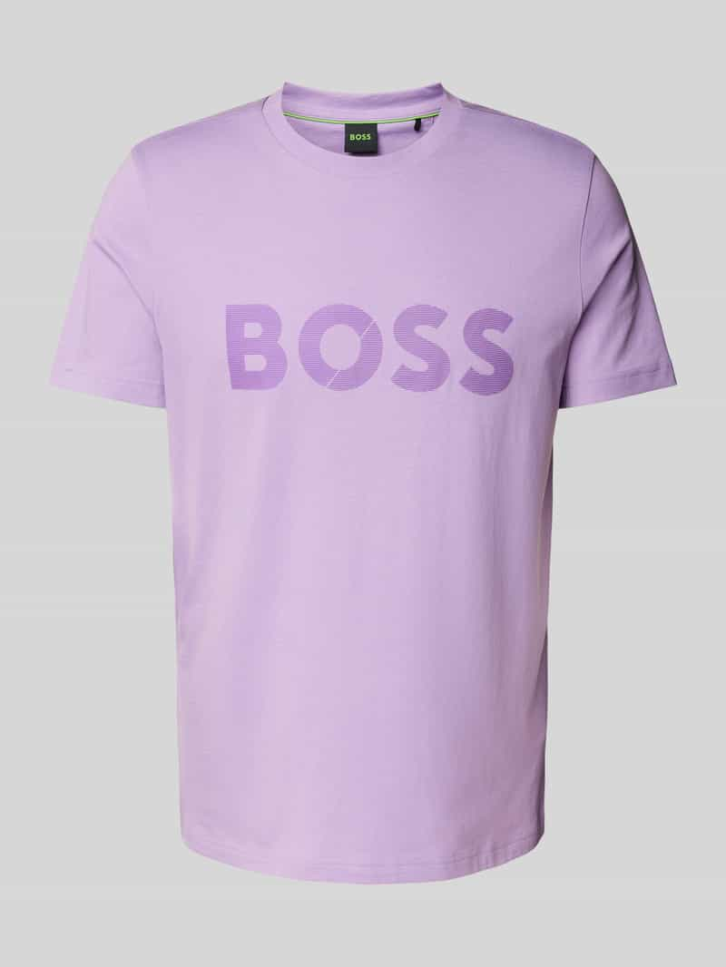 BOSS Green T-shirt met labelprint