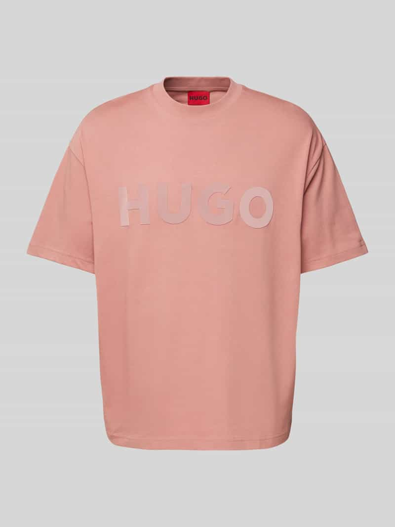 HUGO Oversized T-shirt met labelprint, model 'Dinkee'