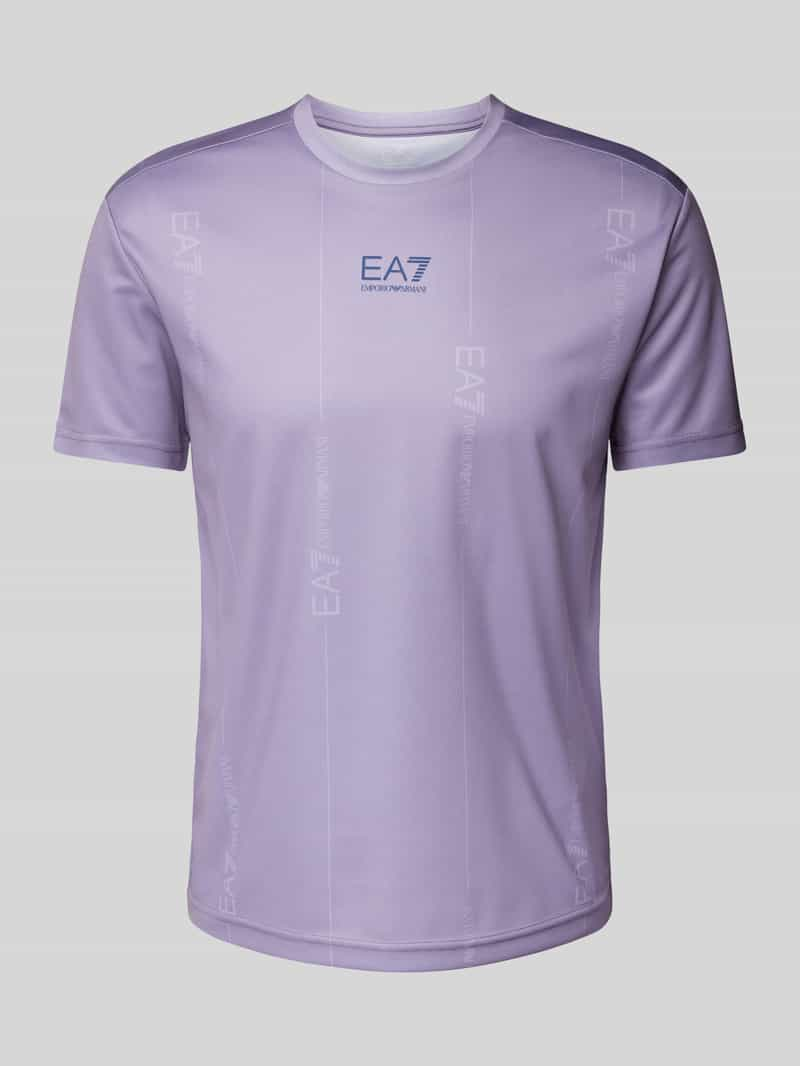 EA7 Emporio Armani T-shirt met labelprint