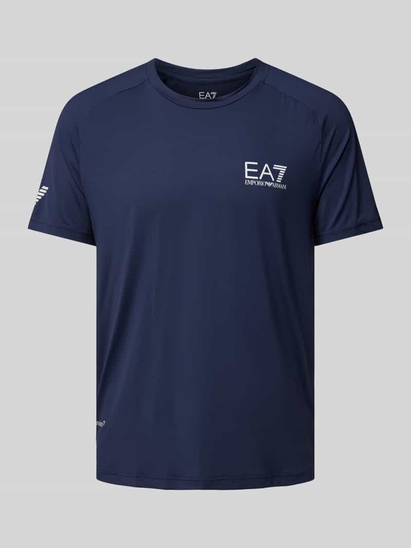 EA7 Emporio Armani T-shirt met labelprint, model 'VENTUS7'