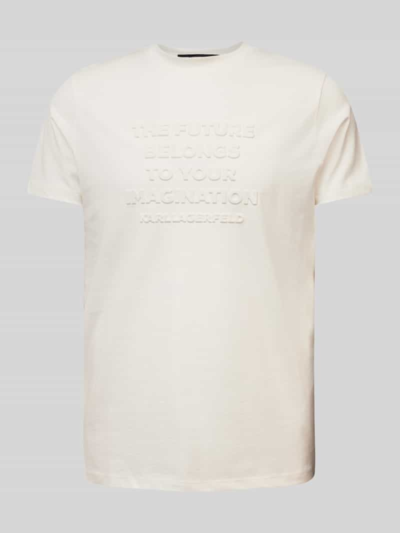 Karl Lagerfeld T-shirt met labeldetail