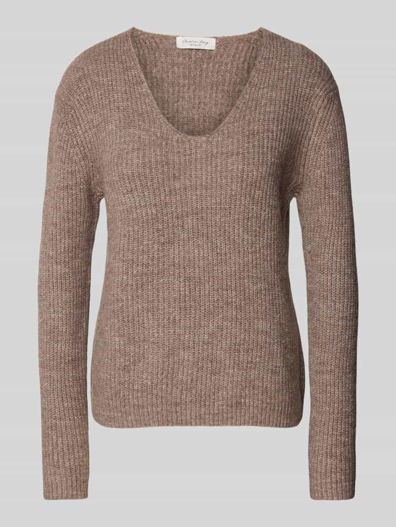 Christian Berg Woman Gebreide pullover met V-hals