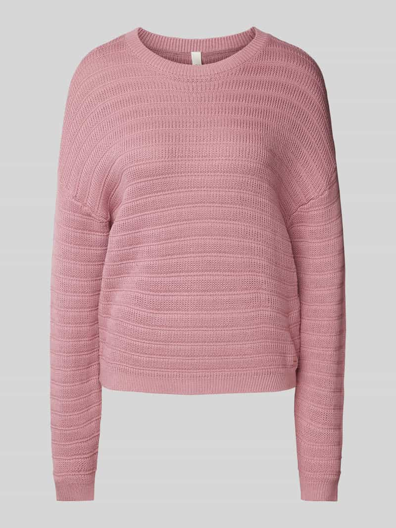 QS Gebreide pullover met ronde hals