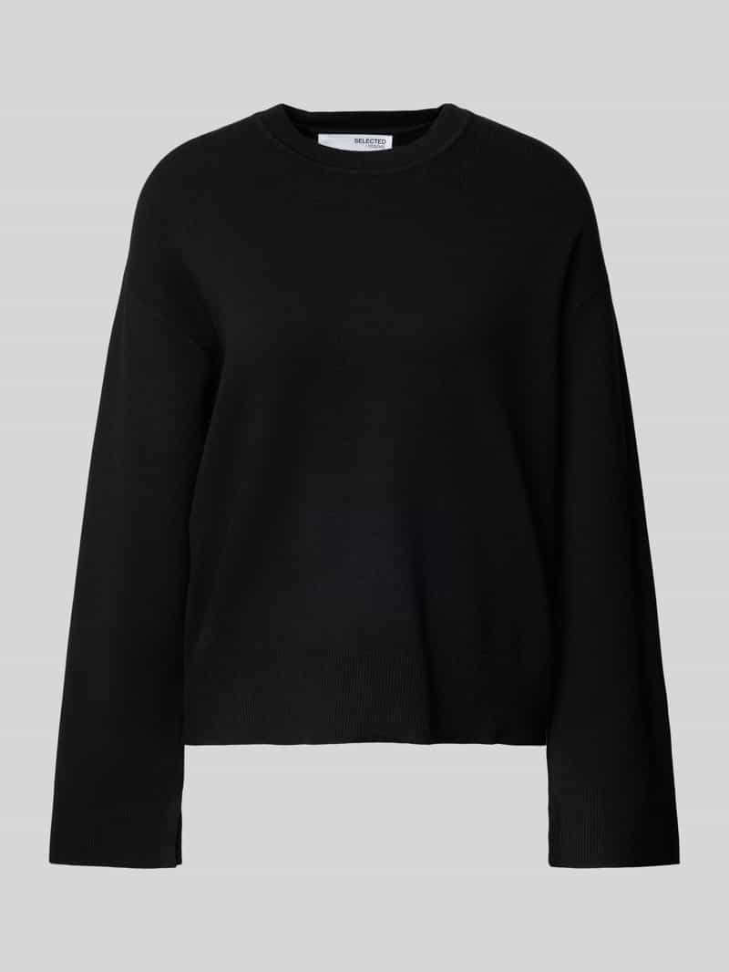 Selected Femme Gebreide pullover met ribboorden, model 'KAMMA'