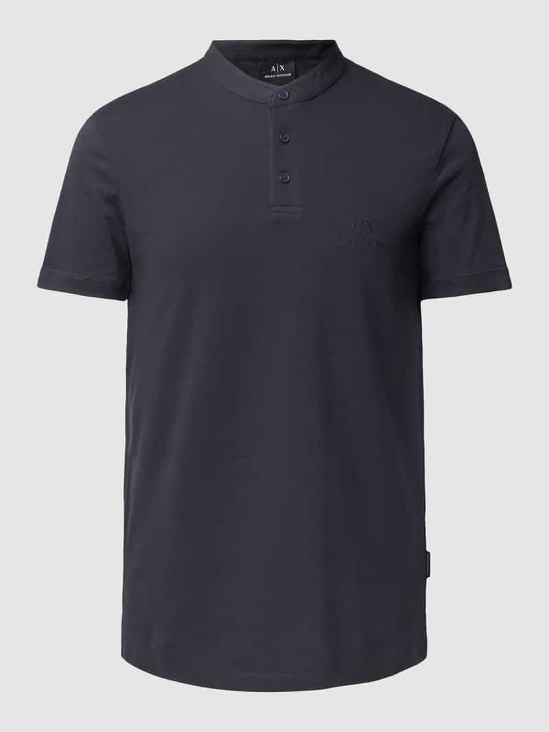 Armani Exchange T-shirt met opstaande kraag