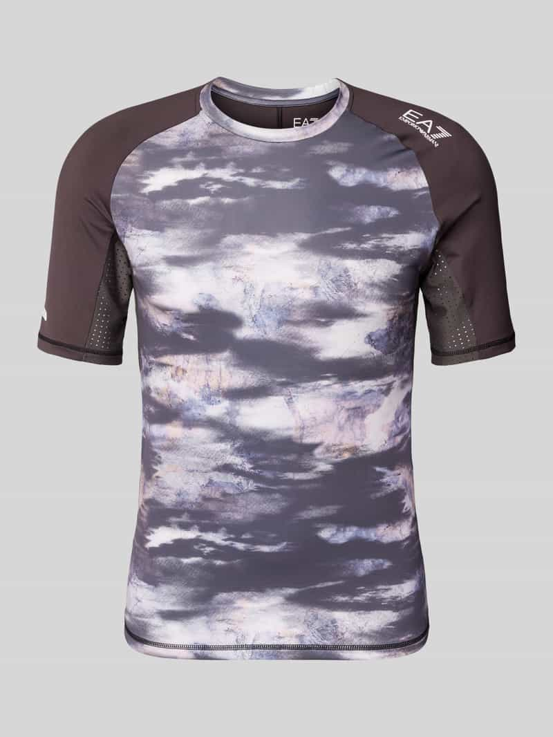 EA7 Emporio Armani T-shirt met labelprint, model 'VIGOR'