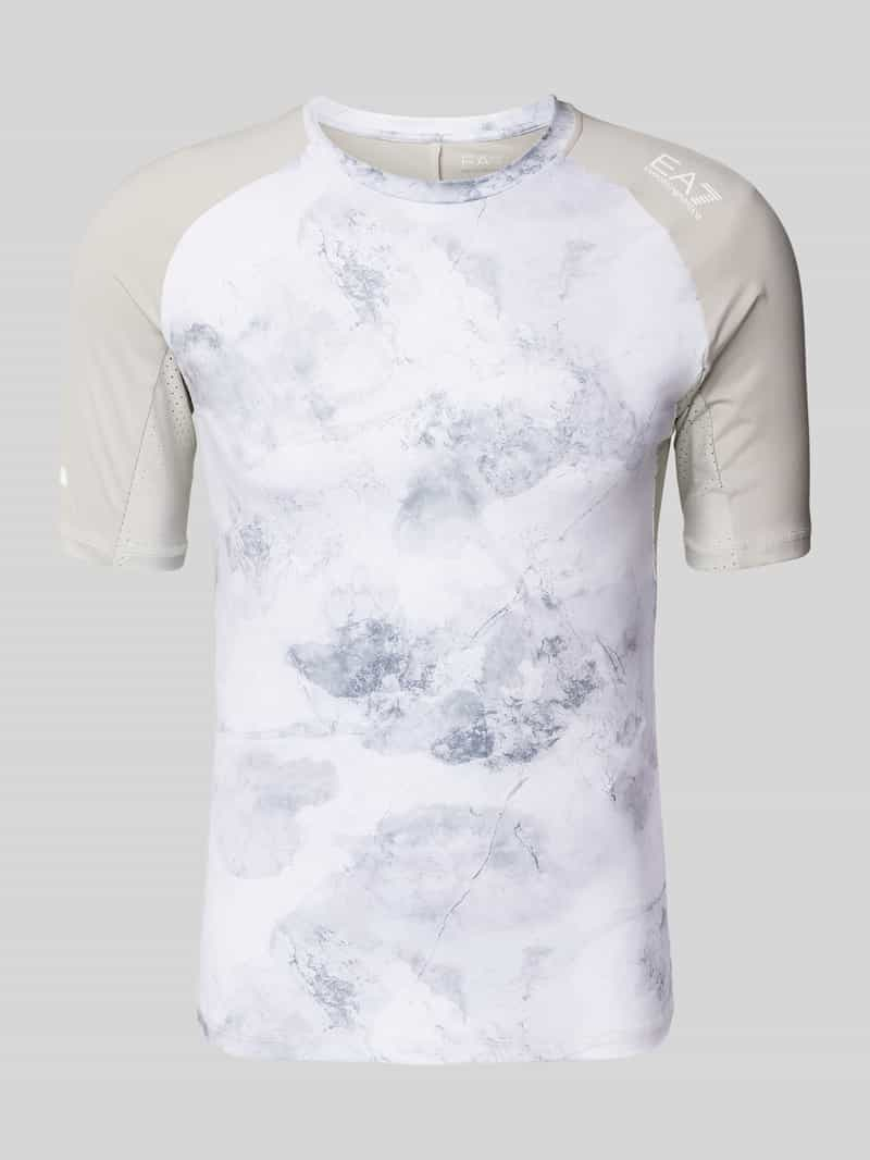 EA7 Emporio Armani T-shirt met labelprint, model 'VIGOR'