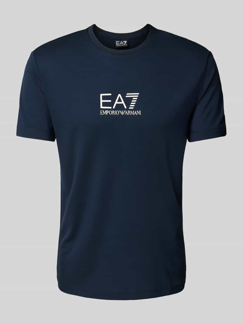 EA7 Emporio Armani T-shirt met labelprint