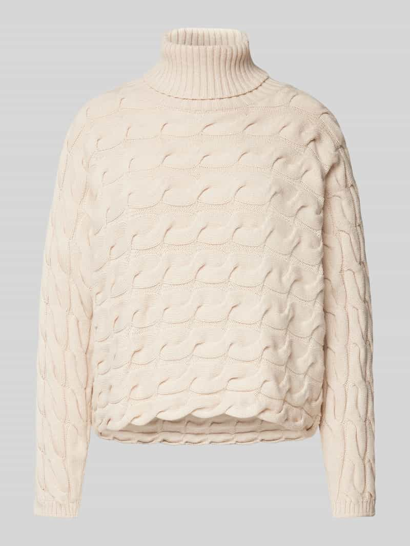 Oui Gebreide pullover met ribboorden