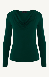 Jurkjes Waterval Top Long Sleeve Yulia Emerald