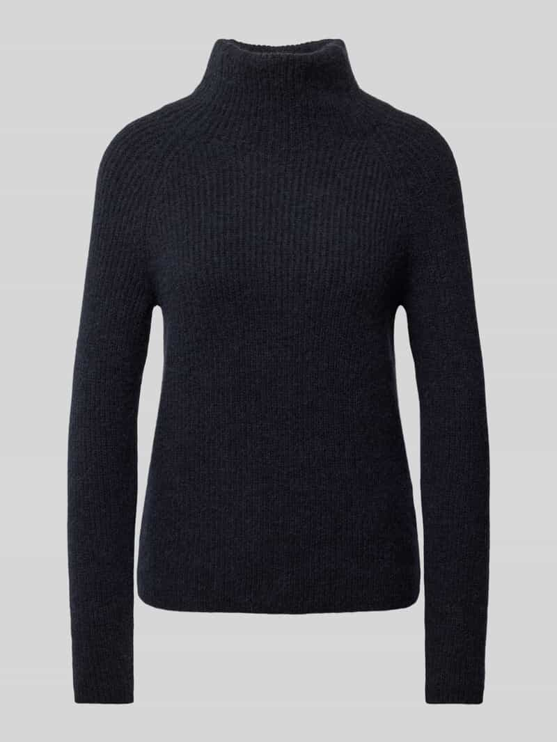 Boss Gebreide pullover van alpacamix met opstaande kraag, model 'Falodan'