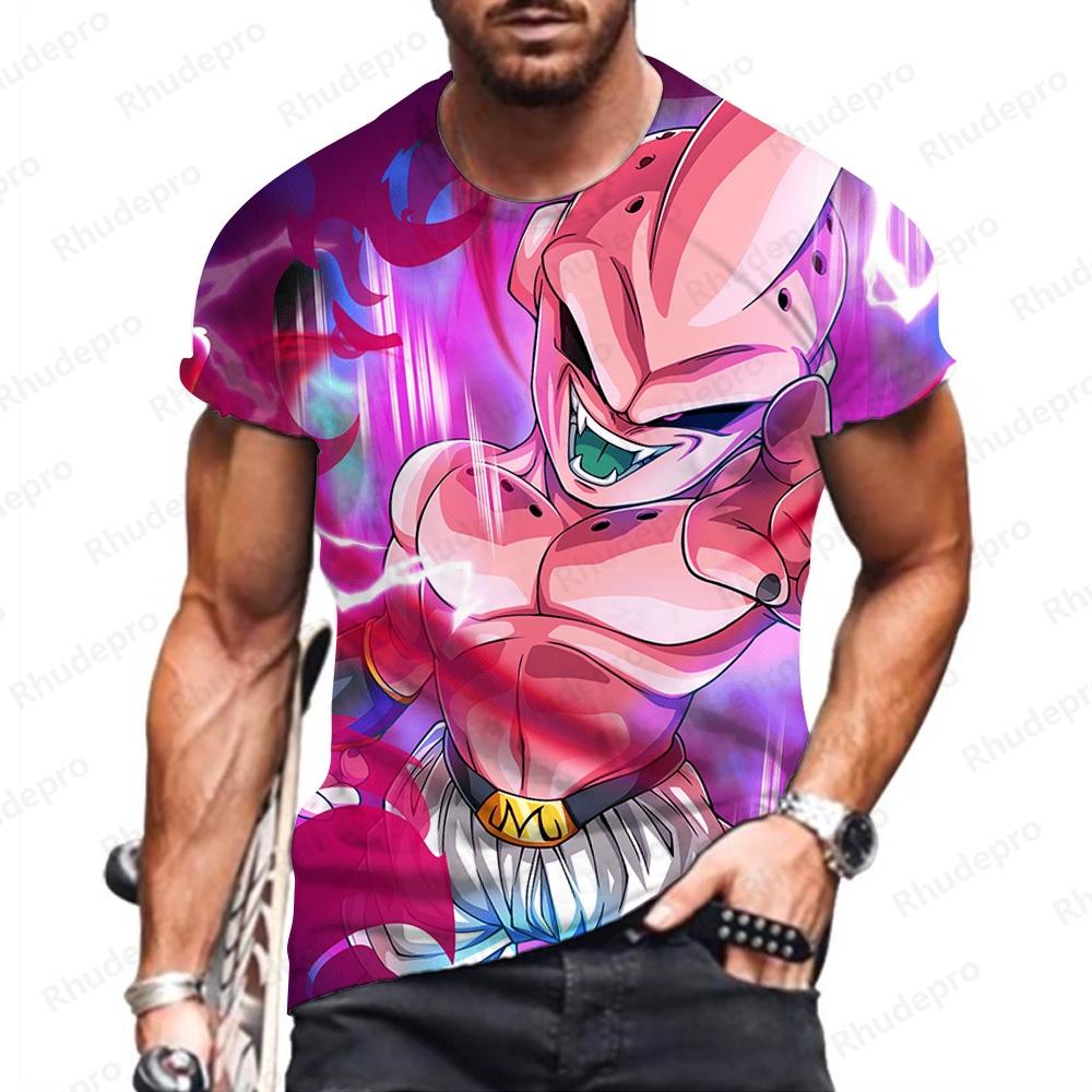 ETST 011 Goku Heren T-shirt T-shirts Dragon Ball Z Y2k Kleding Hoge Kwaliteit Anime Kinder Tops Vegeta Super Saiya Hip Hop Nieuw S