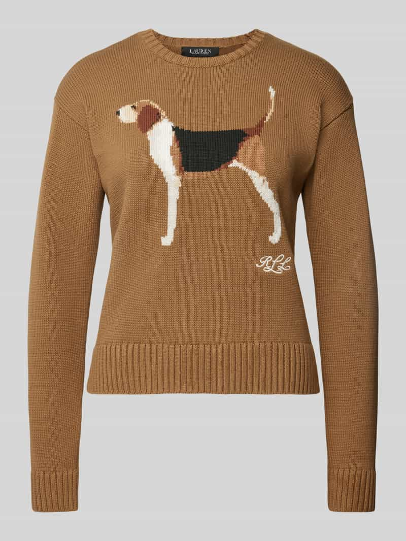 Lauren Ralph Lauren Gebreide pullover met motiefstitching, model 'RIEDNEE''