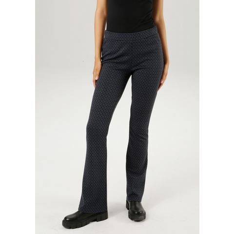 Aniston CASUAL Comfortbroek met grafisch honingraatpatroon