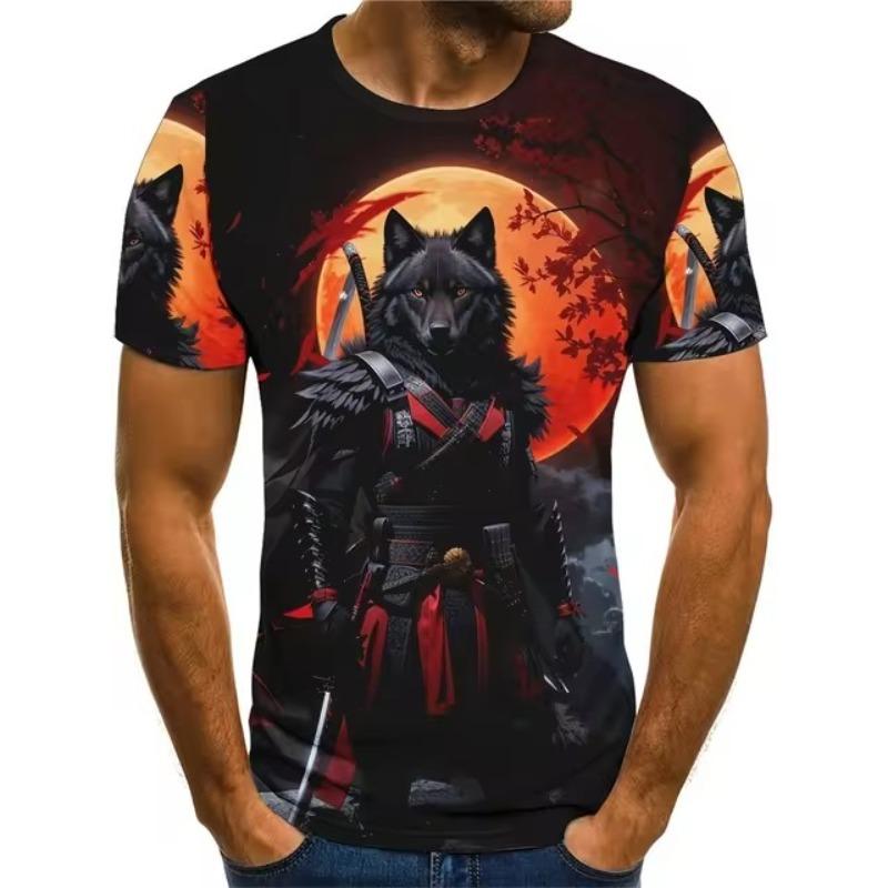 Forever Men Heren T-shirt Snel drogende tops Zomermode Straat Korte mouw T-shirts 3D grafische print T-shirts Oversized herenkleding M