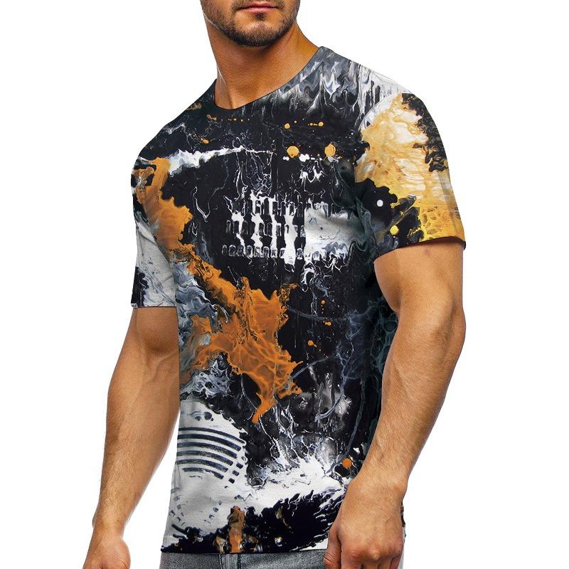 Forever Men Heren T-shirt Snel drogende tops Zomermode Straat Korte mouw T-shirts 3D grafische print T-shirts Oversized herenkleding S