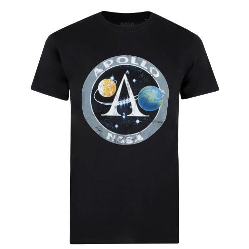 NASA heren Apollo katoenen T-shirt M zwart