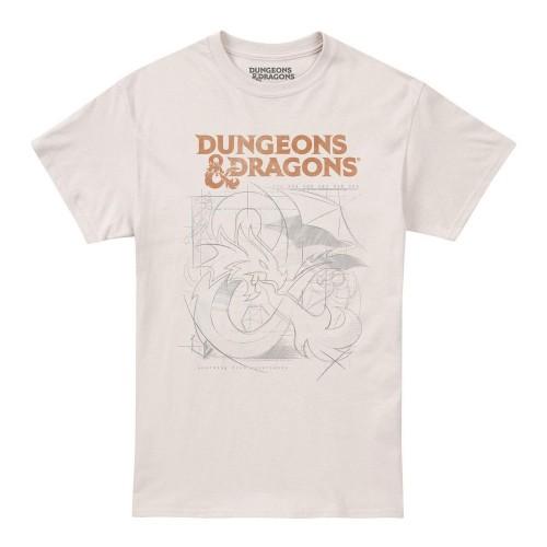 Pertemba FR - Apparel Dungeons & Dragons schets-T-shirt voor heren XL natuurlijk