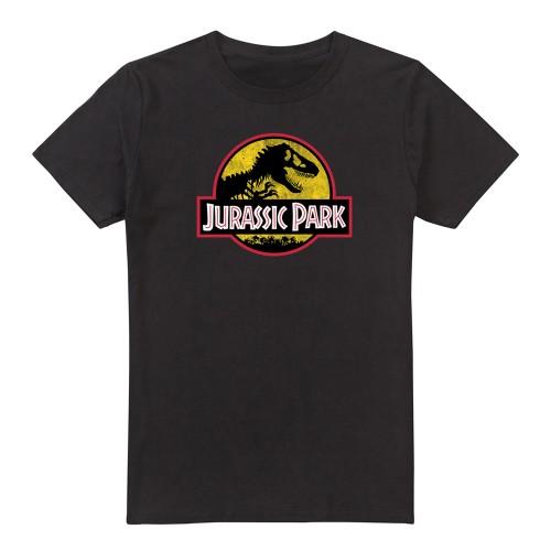 Jurassic Park herenlogo-T-shirt L zwart