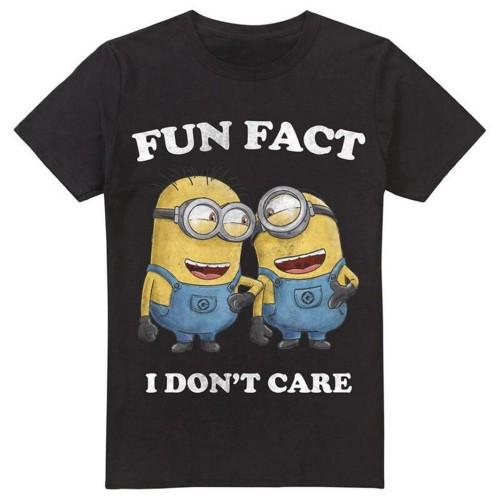 Minions heren sarcasme T-shirt M zwart