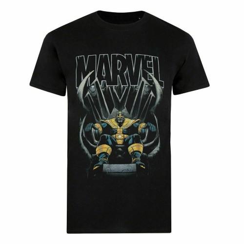 Marvel Thanos troon T-shirt voor heren M grijs/zwart