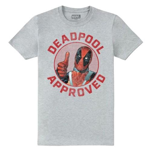 Deadpool Goedgekeurd T-shirt voor heren M grijs