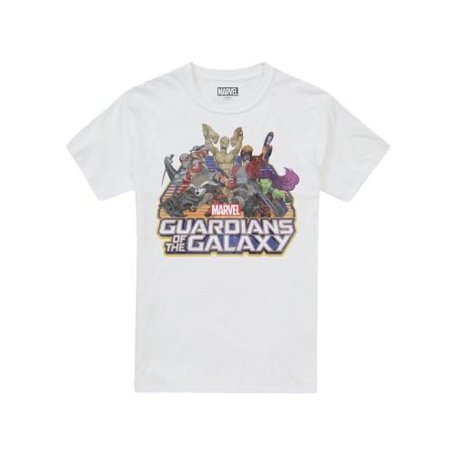 Guardians Of The Galaxy Heren groepsschot T-shirt M wit