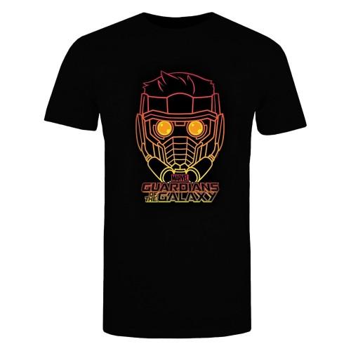 Guardians Of The Galaxy Heren Star-Lord Outline T-shirt M zwart