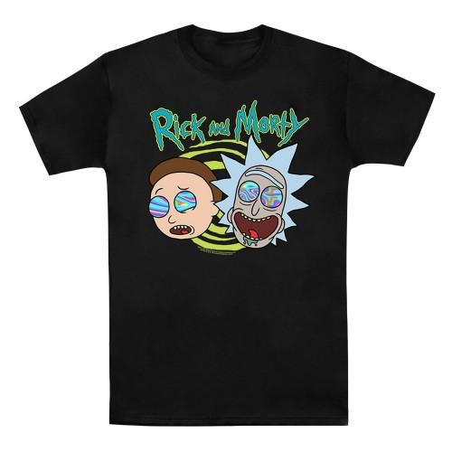 Rick And Morty Rick en Morty Heren Blown Minds T-shirt M zwart