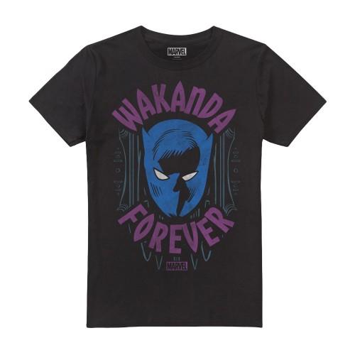 Pertemba FR - Apparel Zwarte Panter: Wakanda Forever heren schild T-shirt XXL zwart