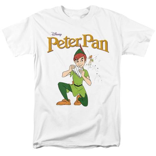 Peter Pan Heren panfluit T-shirt M wit