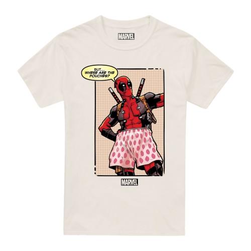 Deadpool Heren T-shirt met zakken L natuurlijk