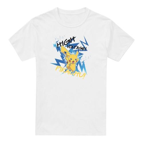 Pokemon heren Pikachu T-shirt L geel/wit