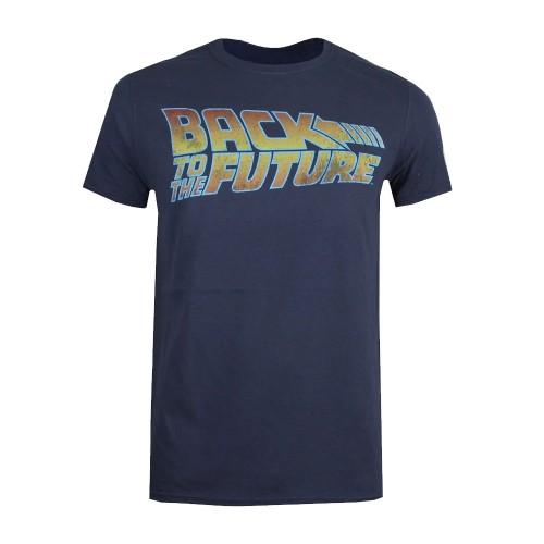 Back To The Future Terug naar de toekomst Katoenen T-shirt met logo voor heren XXL wit