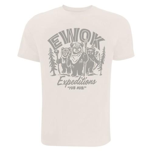 Star Wars heren expeditie Ewok T-shirt M wit