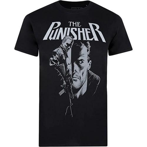 The Punisher Het Punisher geweer-T-shirt voor heren L zwart/wit