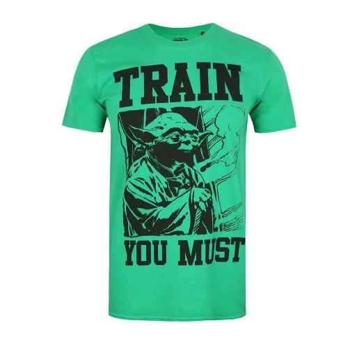 Star Wars Heren Train You Must Yoda T-shirt XL zwart/groen