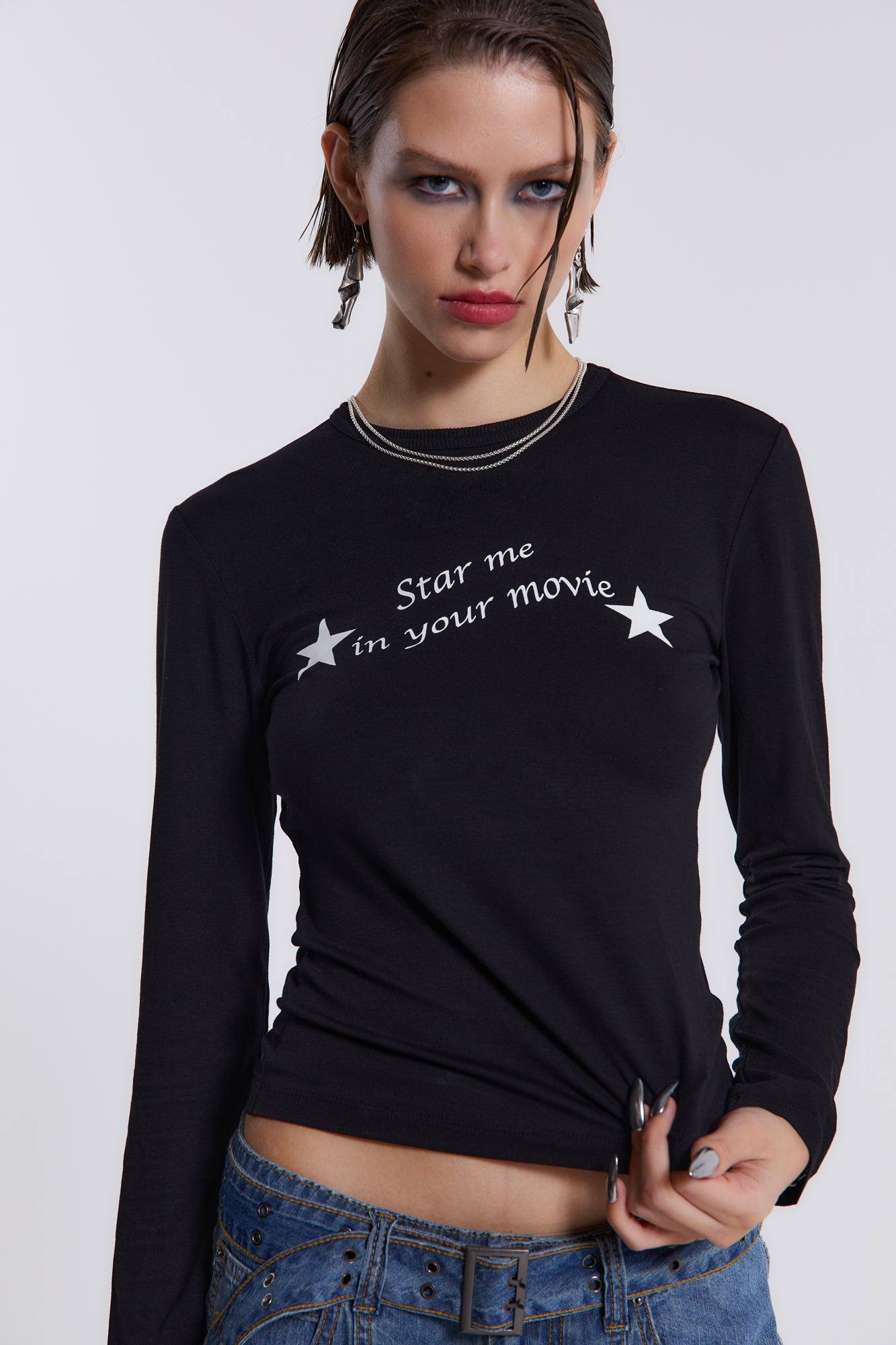 Jaded London Movie Star Long Sleeve Top