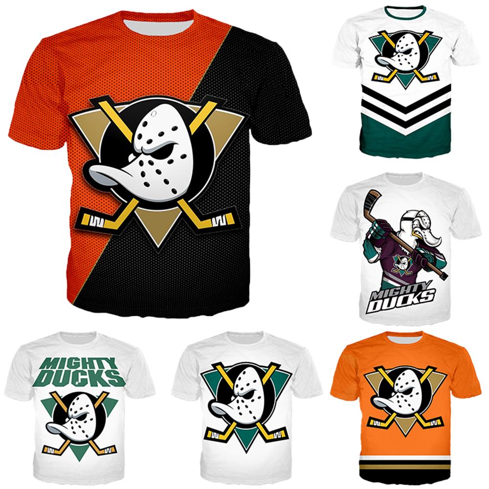 ETST WENDY Zomer Grappig Mighty Duck Grafisch T-shirt Voor Mannen Streetwear Jongens En Meisjes Casual Gezellige Trend All-Matched T-shirts Tee Tops S