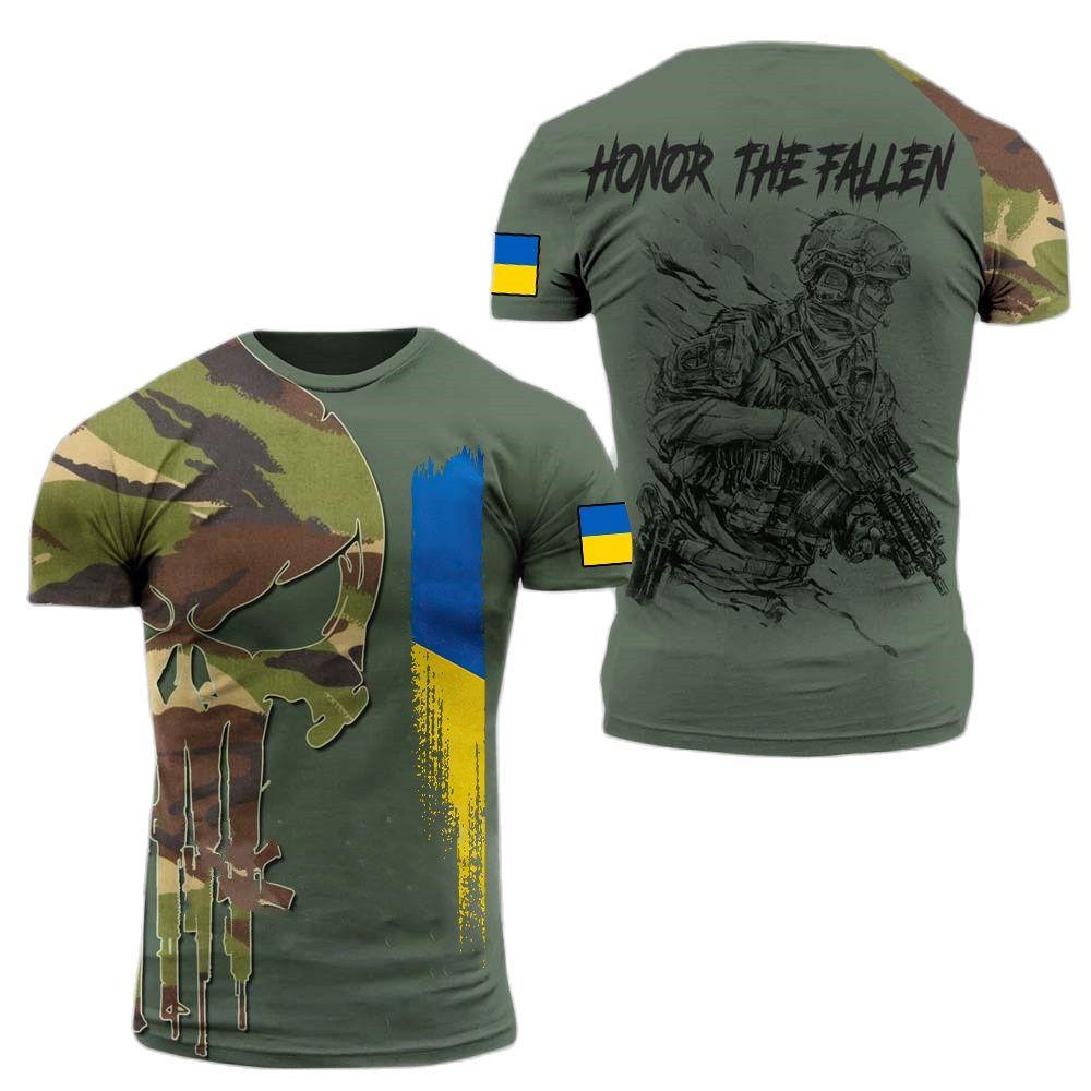 Xin nan zhuang ARMY-VETERAN 3D Print heren T-shirts Soldaat Casual Ronde Hals Losse Korte Mouw Camouflage Commando Mannen Kleding XS