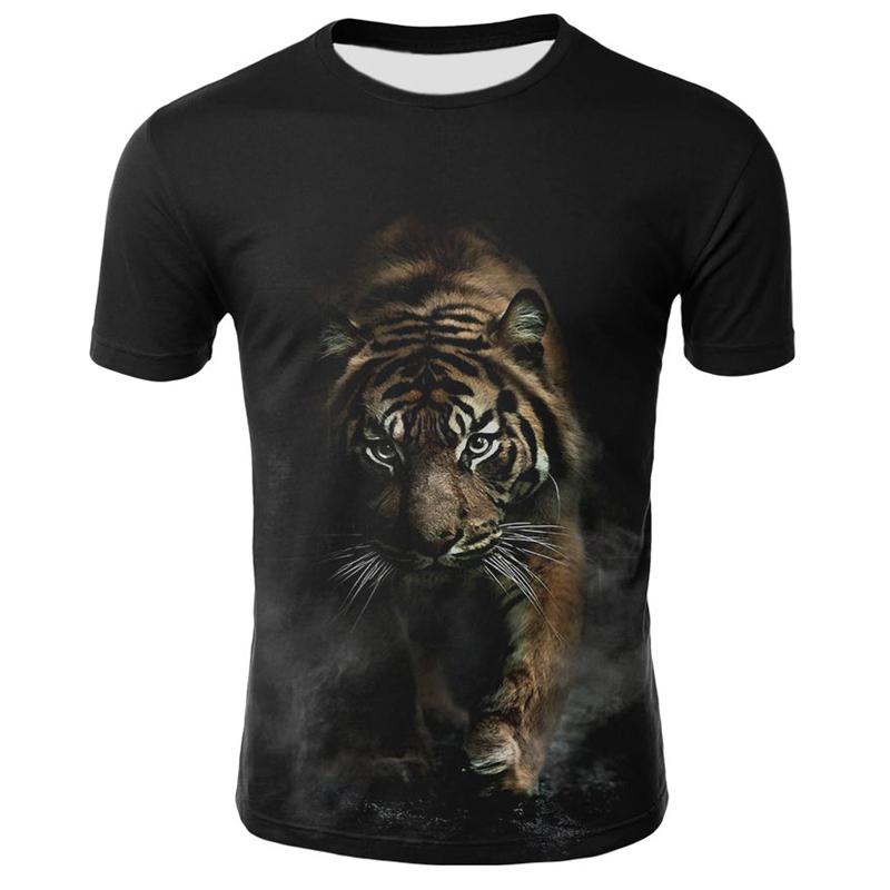 ETST WENDY 05 Interessante Tijger grafische t-shirts Mannen Zomer Mode Dierenprint T-shirt Trend Persoonlijkheid Coole blouse t-shirts met korte mouwen S