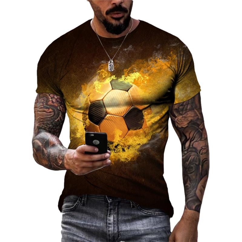 ETST WENDY 05 Zomer Mode Voetbal grafische t-shirts Hip Hop Grappige Persoonlijkheid streetwear mannen 3D Gedrukt Casual O-hals Korte Mouw Tees Top S