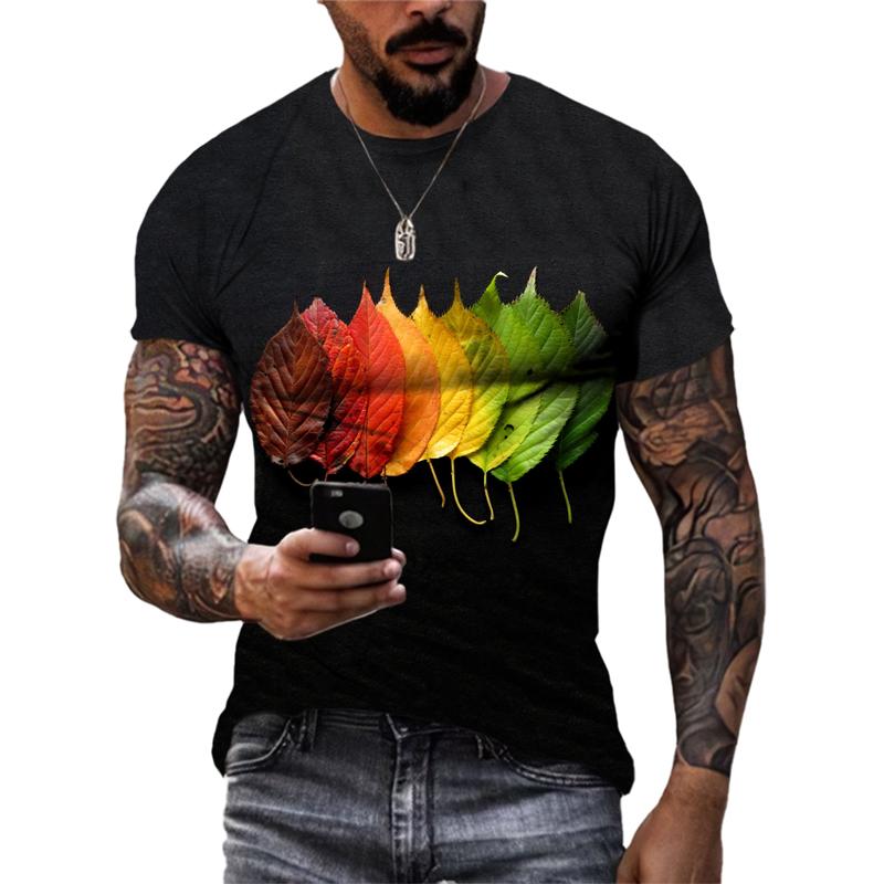 ETST WENDY 05 Nieuwe Mode Herfst Landschap grafische t-shirts Zomer Mannen Casual Landschap Patroon Tees 3D Gedrukt O-hals oversized t-shirt Tops S