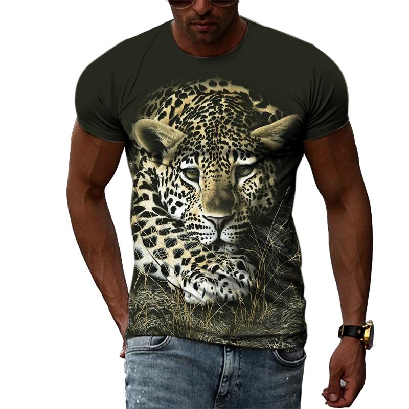 ETST WENDY 05 Zomer Verschillende Dierlijke Patroon heren t-shirt 3D Mode Cool Stijl Gedrukt T-shirt Hiphop O-hals Casual Trendly Korte Mouw tee S